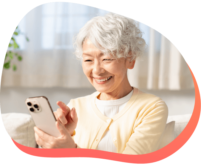 セルフ見守りサービスピースサインライト